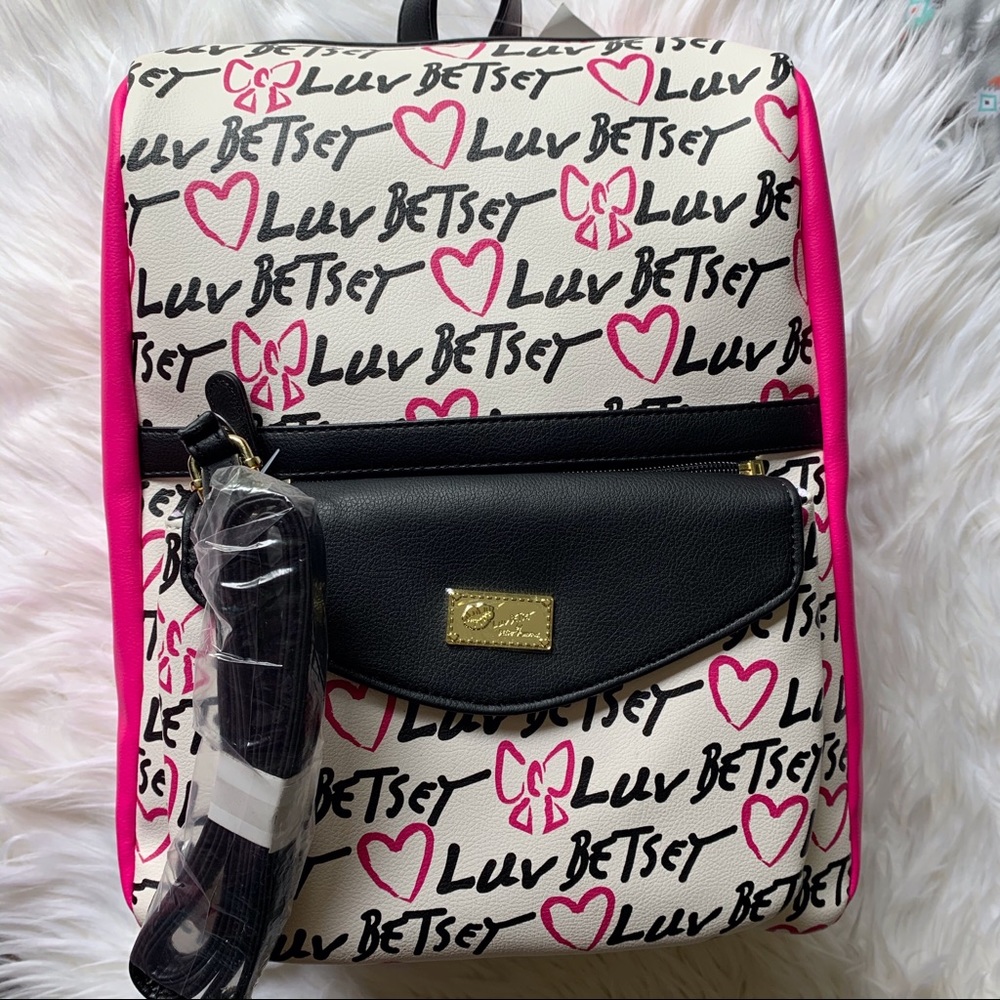 Betsey Johnson Backpack/Crossbody 2piece set - Picture 8 of 9
